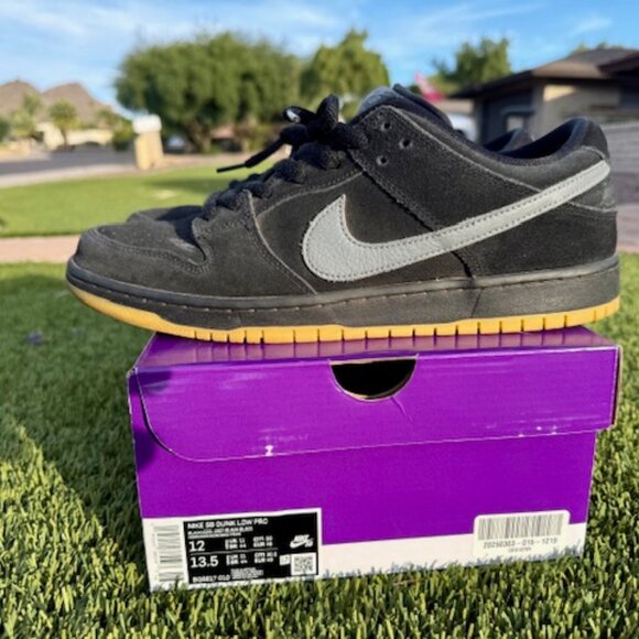 Nike SB Dunk Low Pro Fog Black Gray 2023 BQ6817-010 Men's 12 - Picture 3 of 11